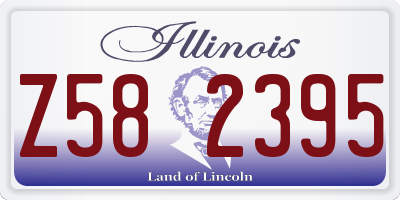 IL license plate Z582395