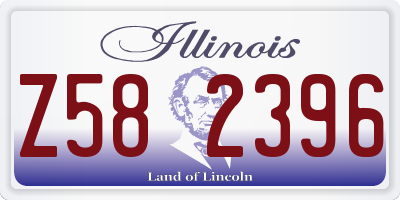 IL license plate Z582396