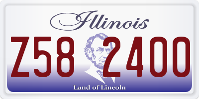 IL license plate Z582400