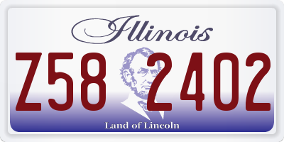 IL license plate Z582402