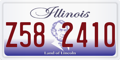 IL license plate Z582410