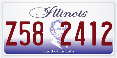 IL license plate Z582412