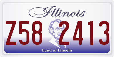 IL license plate Z582413