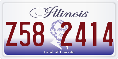 IL license plate Z582414