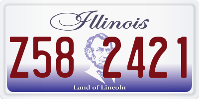 IL license plate Z582421