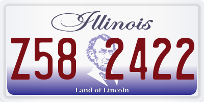 IL license plate Z582422