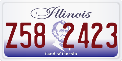 IL license plate Z582423