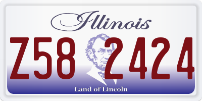 IL license plate Z582424