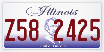 IL license plate Z582425