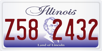 IL license plate Z582432