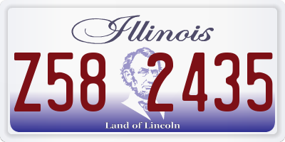 IL license plate Z582435