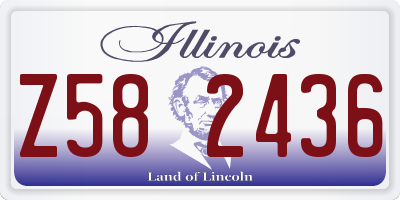 IL license plate Z582436