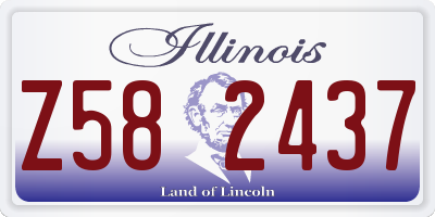 IL license plate Z582437