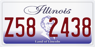 IL license plate Z582438