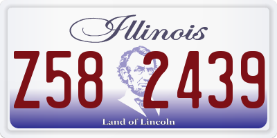 IL license plate Z582439