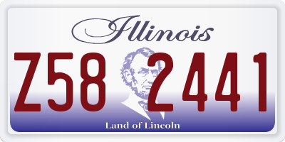 IL license plate Z582441