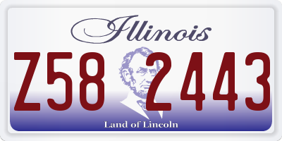 IL license plate Z582443