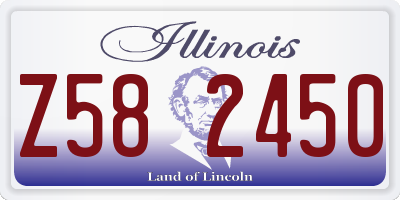 IL license plate Z582450