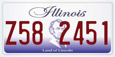 IL license plate Z582451