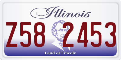 IL license plate Z582453
