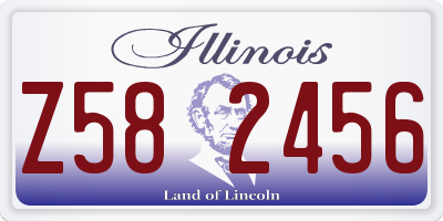 IL license plate Z582456