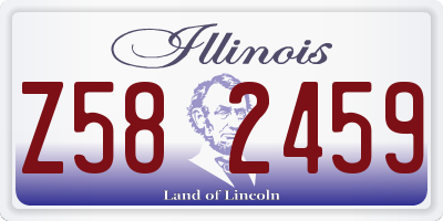 IL license plate Z582459
