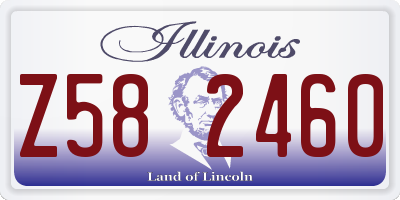 IL license plate Z582460
