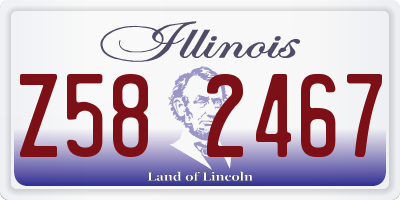 IL license plate Z582467
