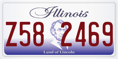 IL license plate Z582469