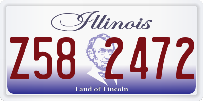 IL license plate Z582472