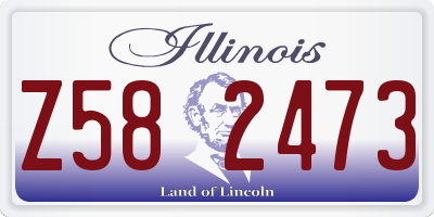IL license plate Z582473