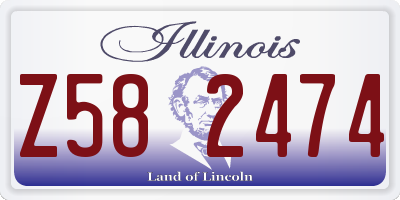 IL license plate Z582474