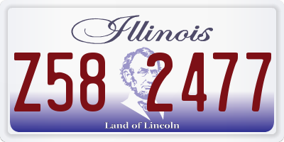 IL license plate Z582477