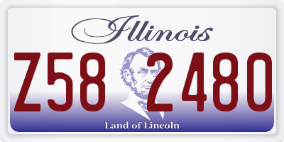 IL license plate Z582480