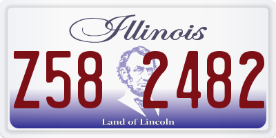 IL license plate Z582482