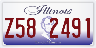IL license plate Z582491