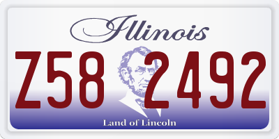 IL license plate Z582492