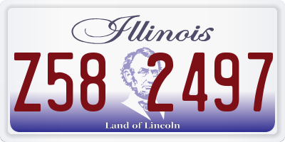 IL license plate Z582497