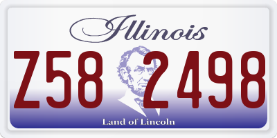 IL license plate Z582498