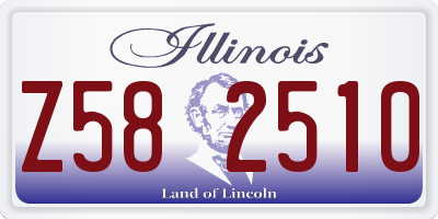 IL license plate Z582510