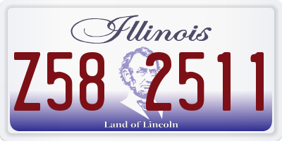IL license plate Z582511