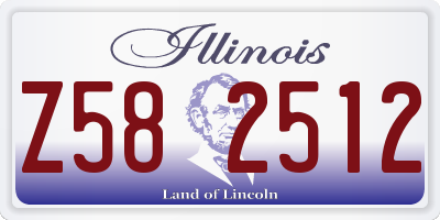 IL license plate Z582512