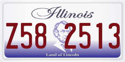 IL license plate Z582513