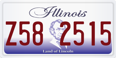 IL license plate Z582515