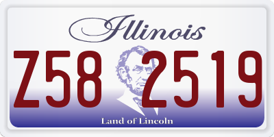 IL license plate Z582519