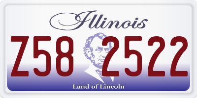IL license plate Z582522