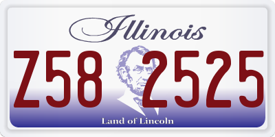 IL license plate Z582525