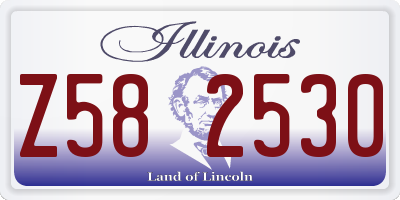 IL license plate Z582530