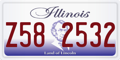 IL license plate Z582532