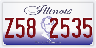 IL license plate Z582535